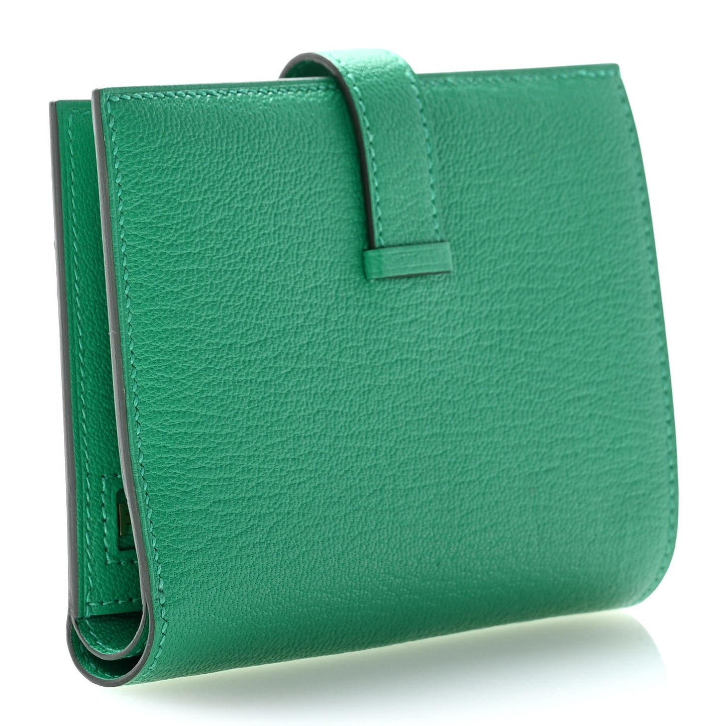 Chevre Mysore Bearn Compact Wallet Menthe