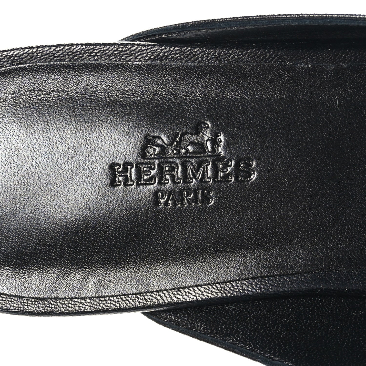 Hermes Goatskin Oz Mules 40 Black 7 of 9