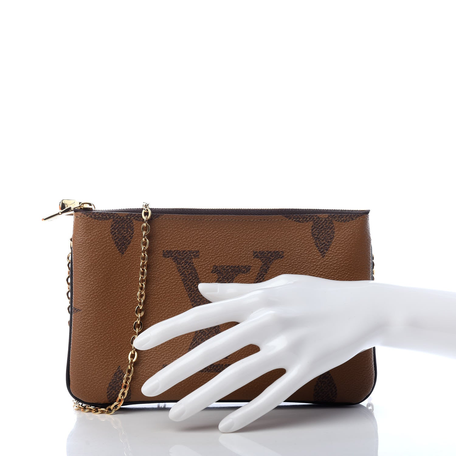 Louis Vuitton Reverse Monogram Giant Double Zip Pochette 2 of 7