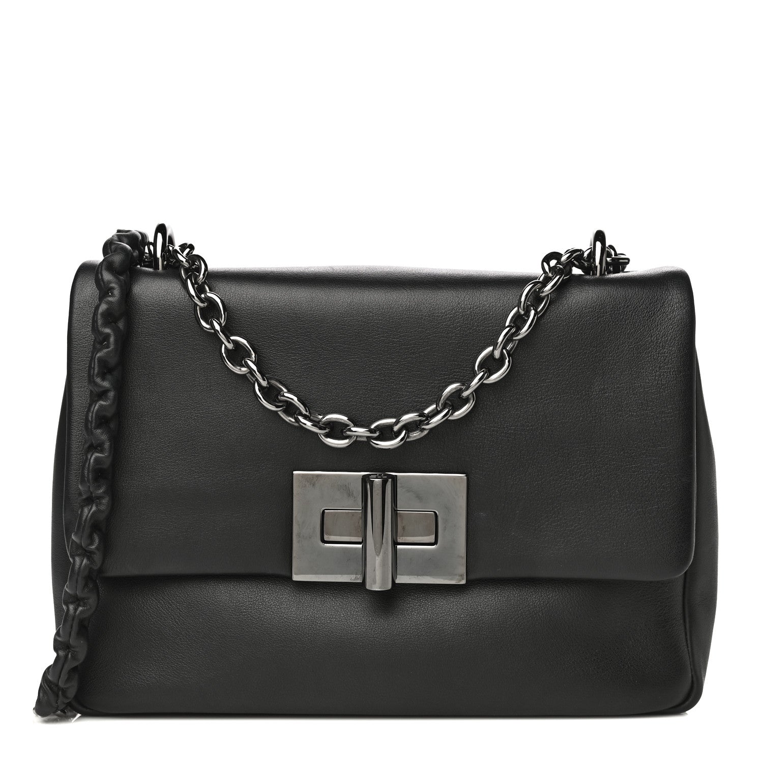 Tom Ford Calfskin Large Natalia Chain Bag Black 1 of 21