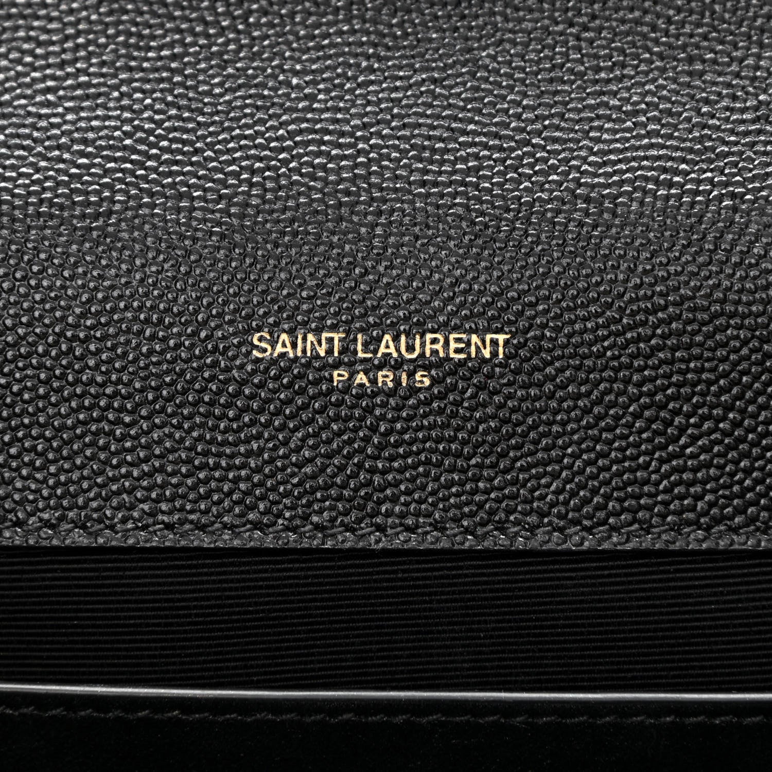 Saint Laurent Grain De Poudre Textured Mixed Matelasse Triquilt Medium Monogram Satchel Black 6 of 11
