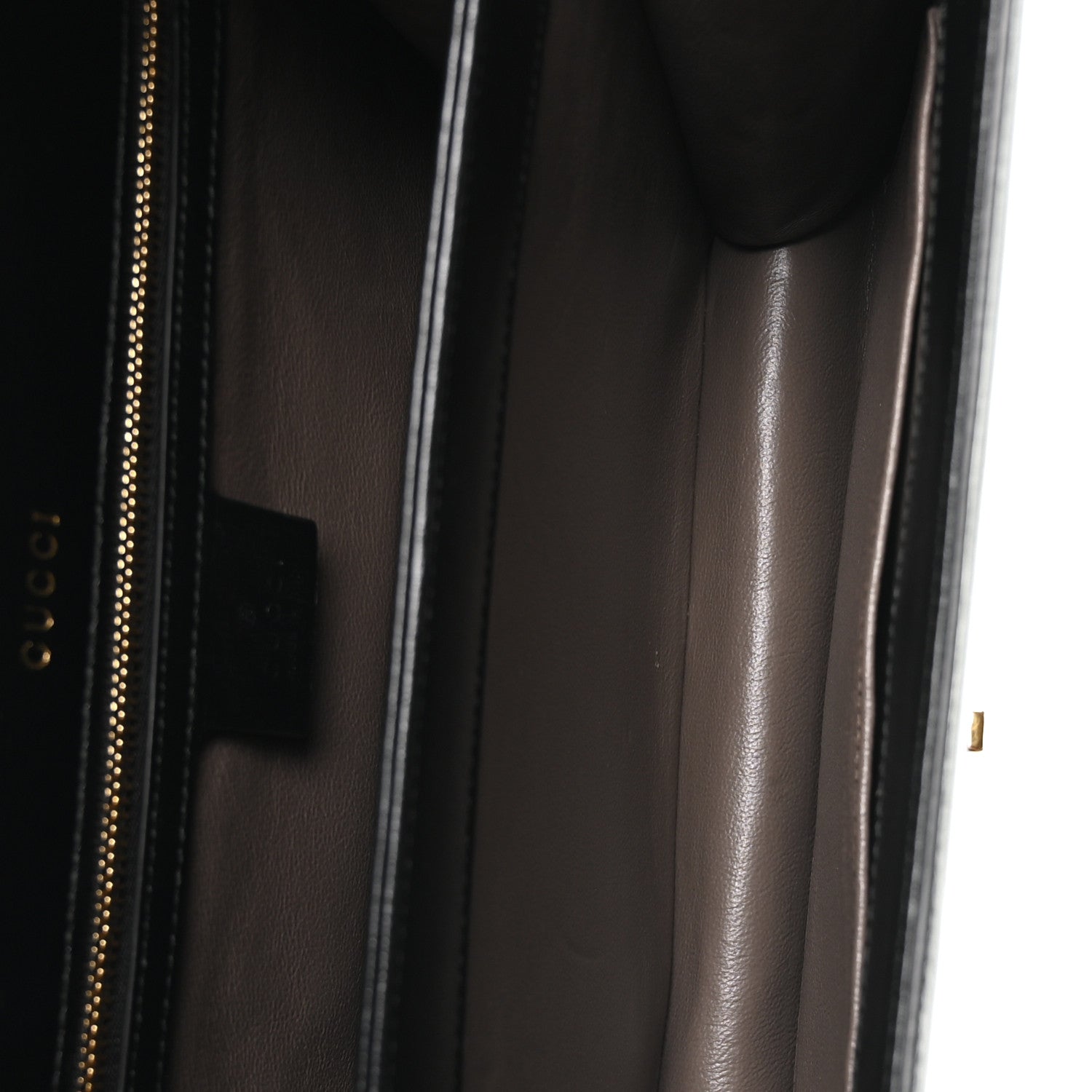 Gucci Azalea Calfskin Small Sylvie 1969 Top Handle Bag Black 5 of 10