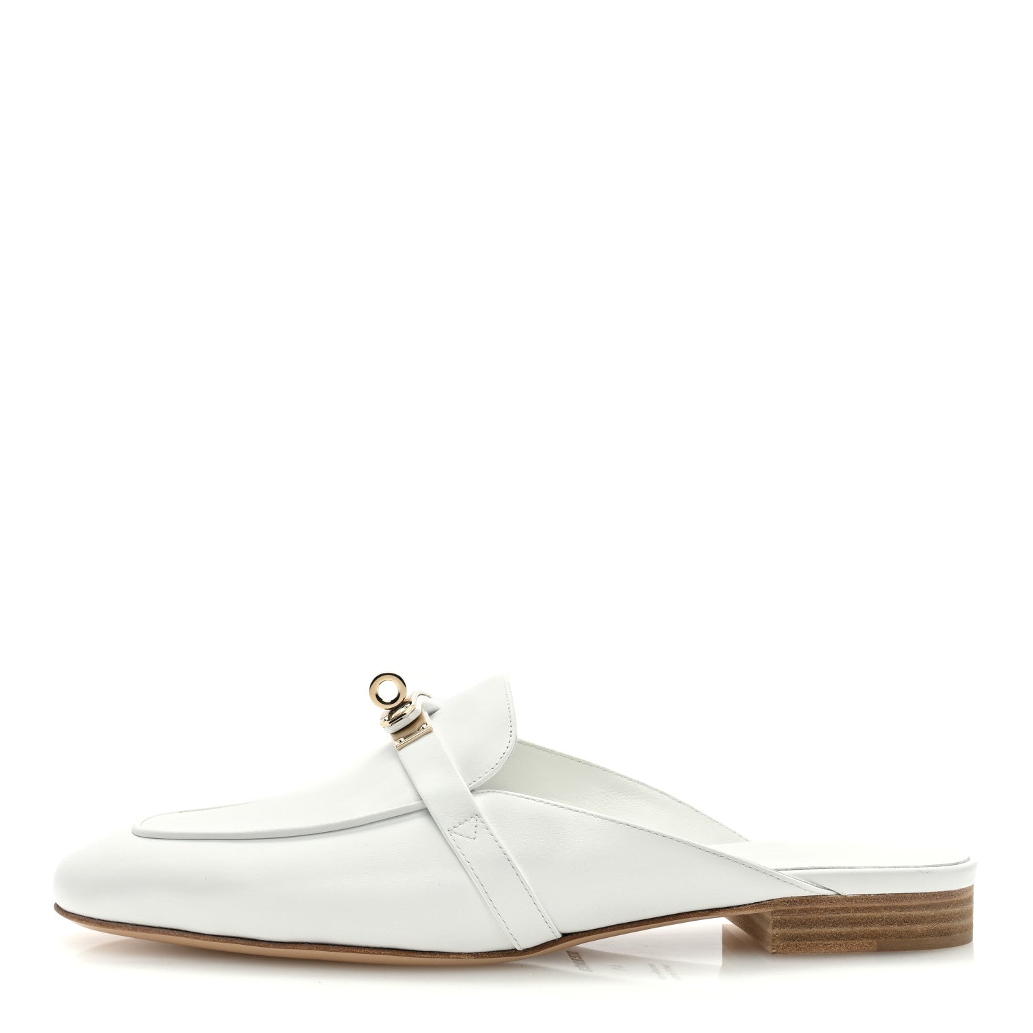 Hermes Calfskin Oz Mules 41 White 1 of 7