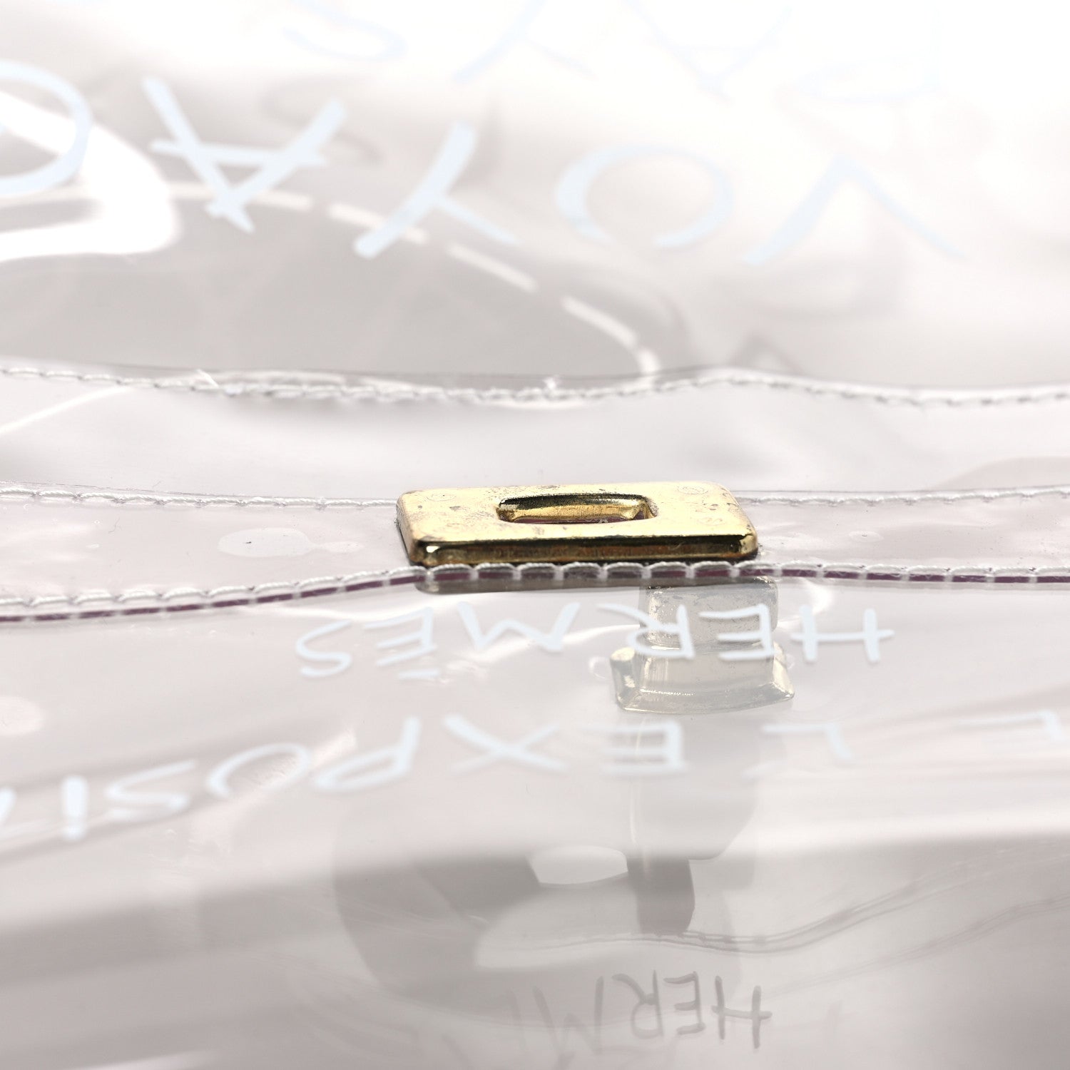 Hermes Vinyl Souvenir De L'Exposition Kelly Transparent 8 of 10