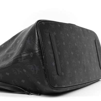 MCM Visetos Large Liz Reversible Shopper Tote Black 14 of 17