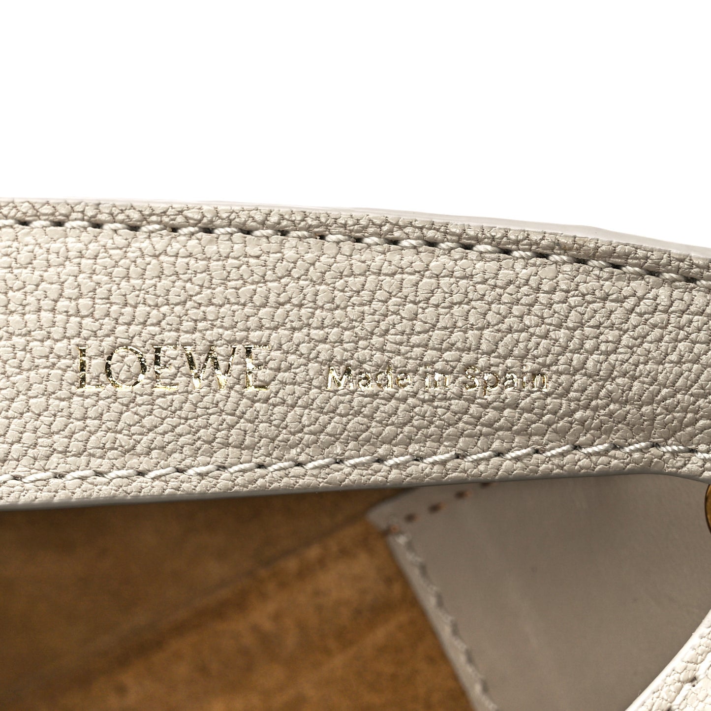 Satin Calfskin Jacquard Small Luna Bag Oat