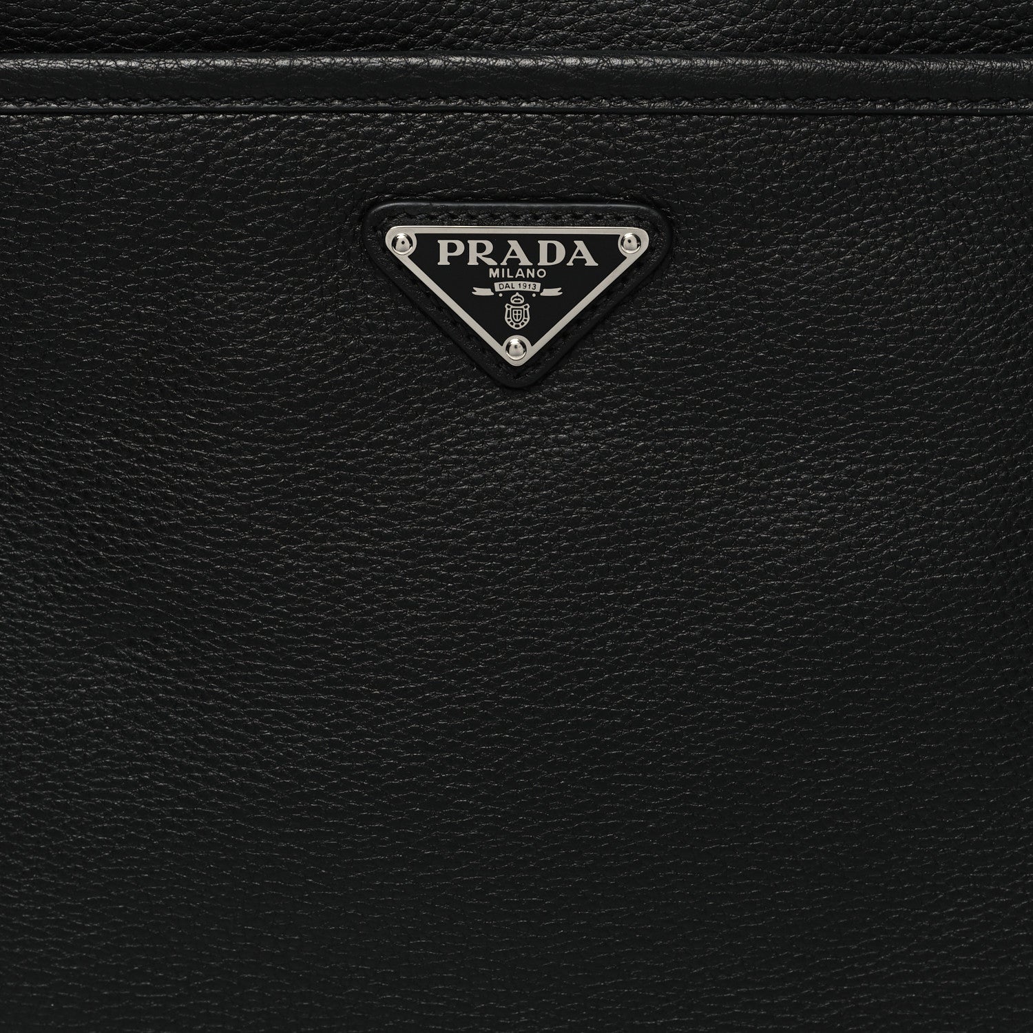 Prada Vitello Daino Flat Messenger Bag Black 8 of 10