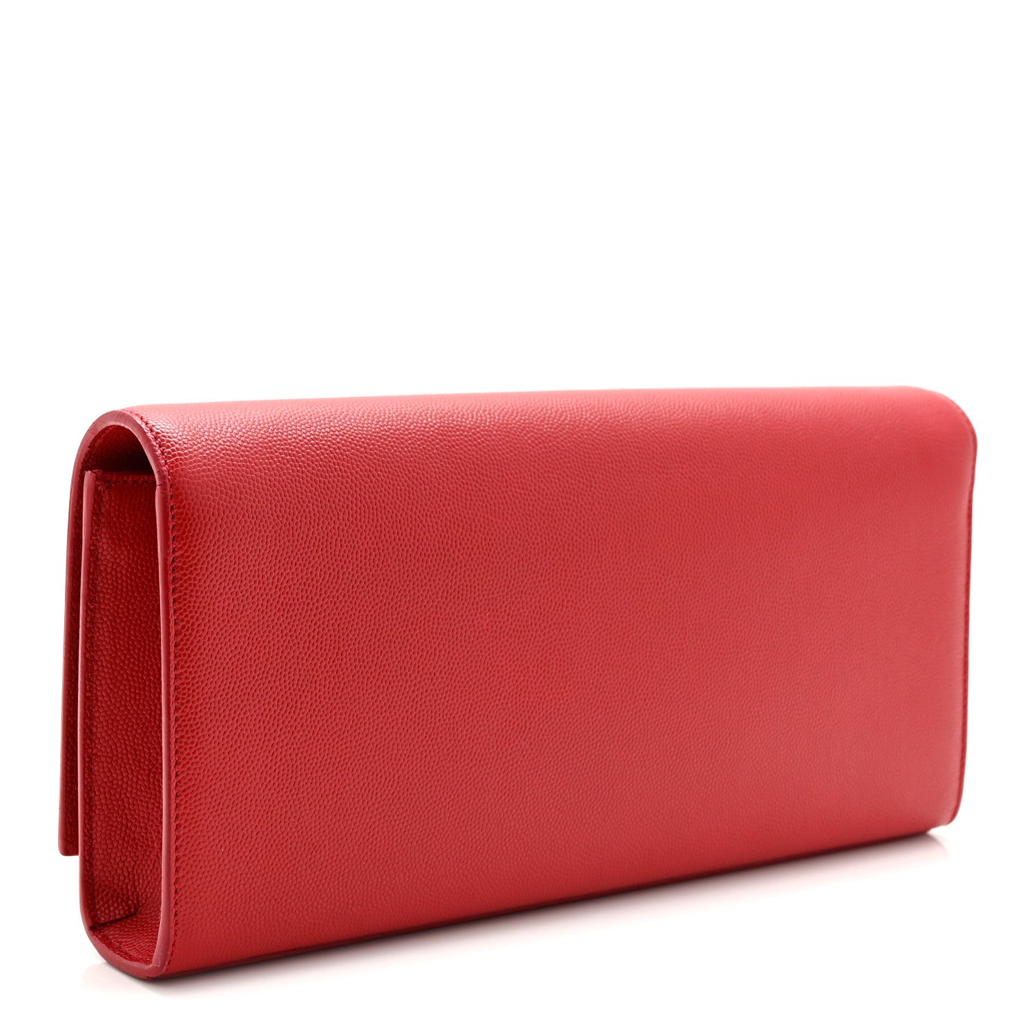 Saint Laurent Grain De Poudre Classic Monogram Cassandre Clutch Rouge Orient 3 of 7