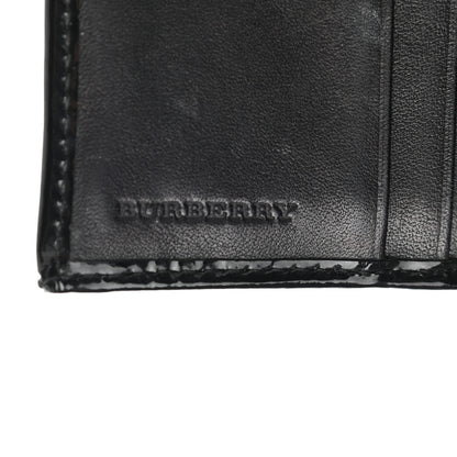 Burberry Patent Supernova Check Compact Wallet Black 7 of 13