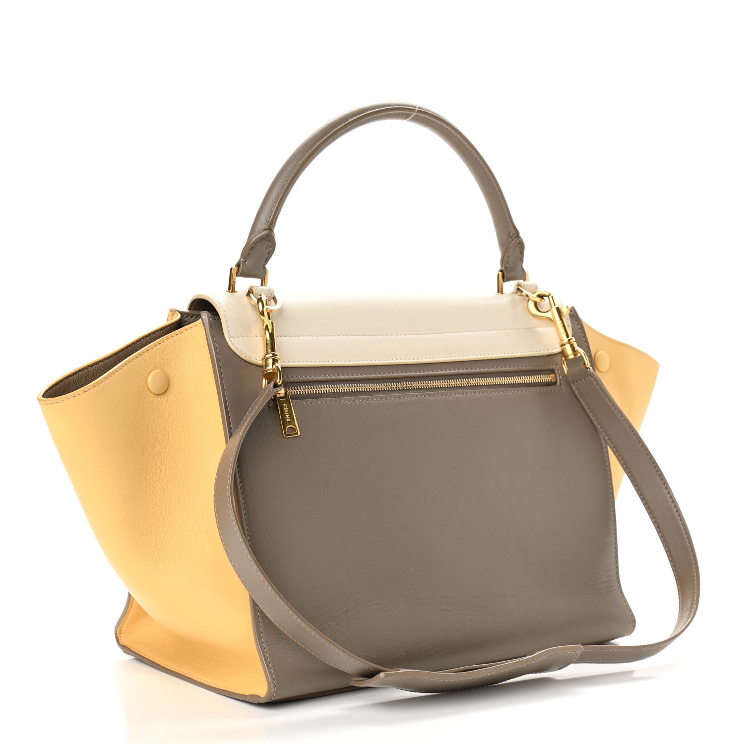 Celine Smooth Calfskin Medium Tri-Color Trapeze Butter 3 of 10