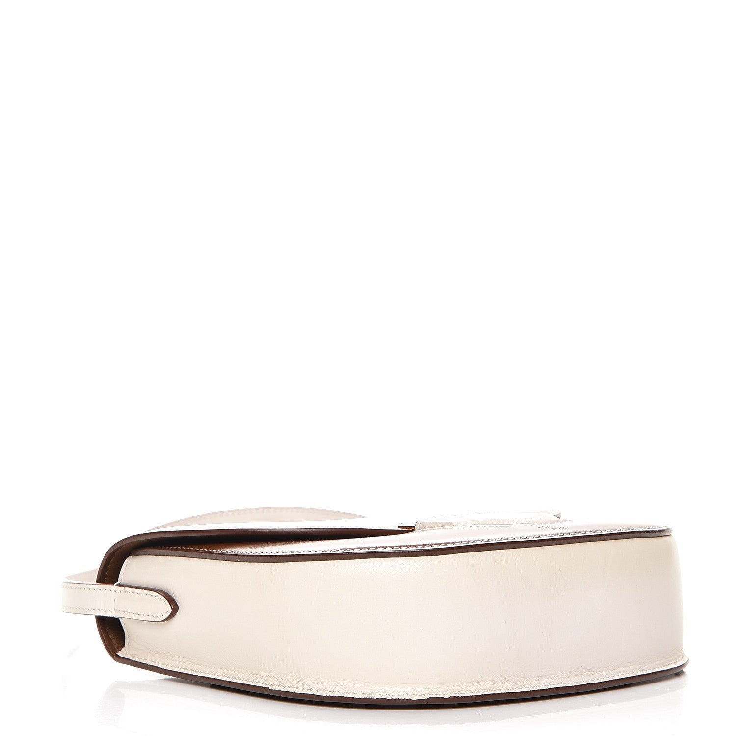 Celine Glazed Calfskin Small Bi-Color Trotteur Chestnut 4 of 6