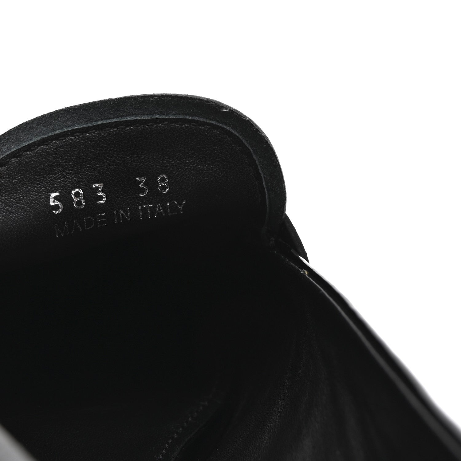 Prada Naplak Metal Triangle Logo 30mm Loafer Pumps 38 Black 9 of 9