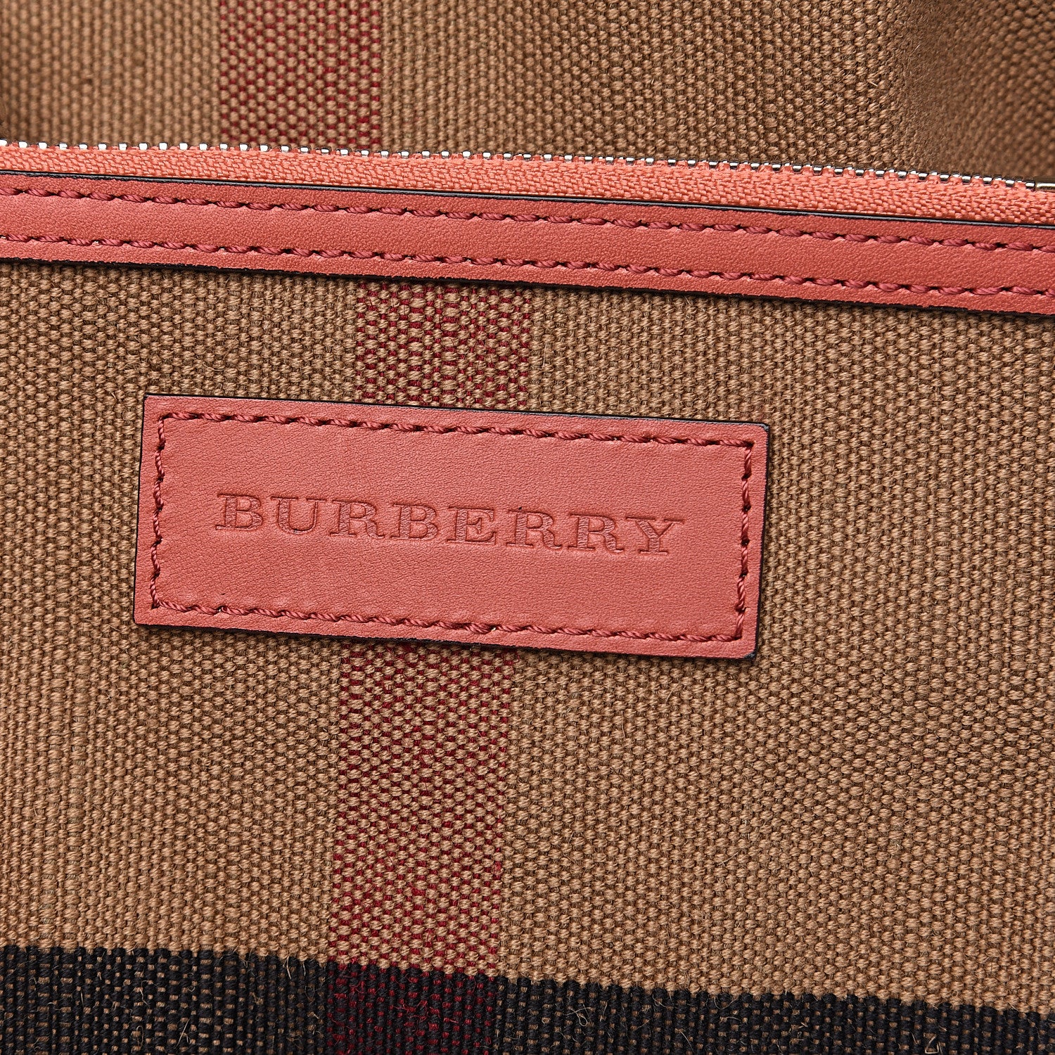 Burberry Canvas Mega Check Mini Ashby Tassel Crossbody Pink 11 of 11