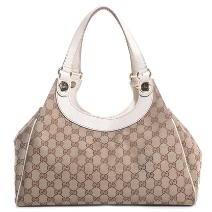 Gucci Monogram Charmy Medium Shoulder Bag Off White 1 of 14