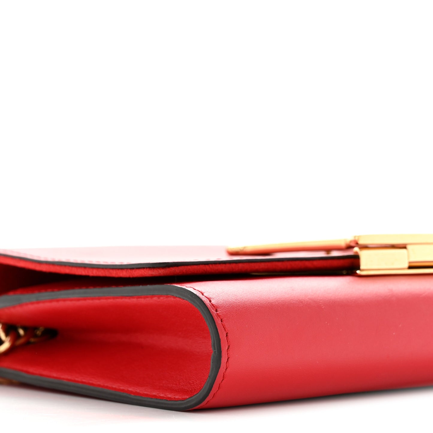 Calfskin Chain Louise MM Red