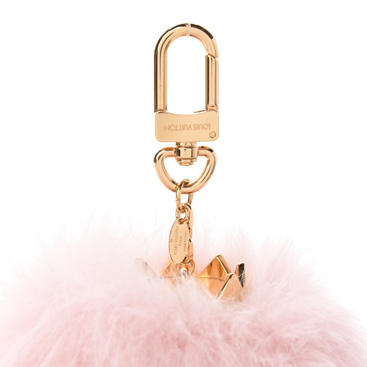Fuzzy Bubble Bag Charm Light Pink
