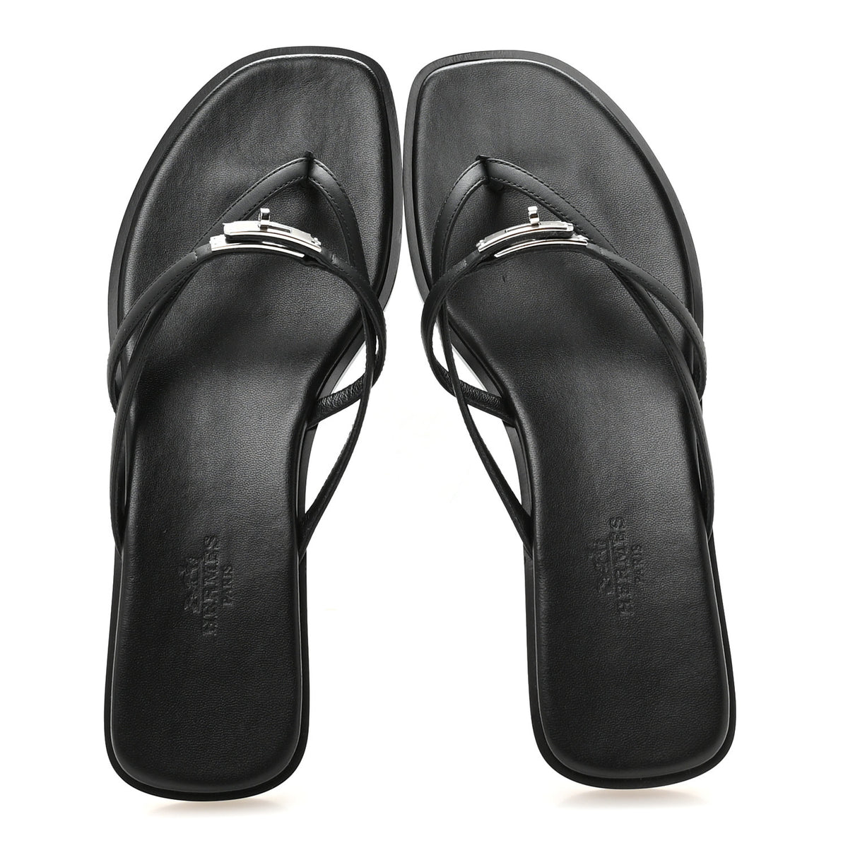 Calfskin Miss Sandals 37.5 Black