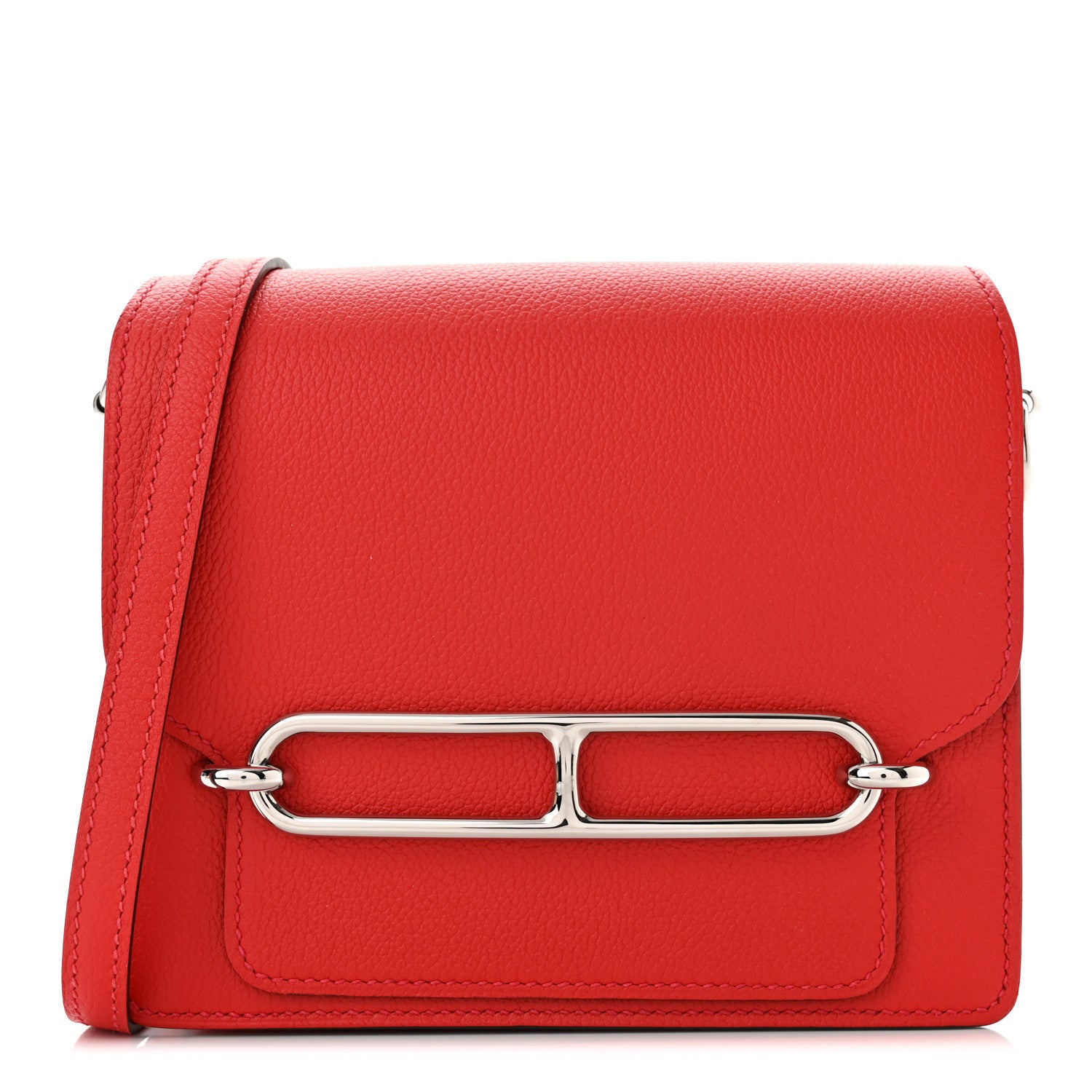 Hermes Evercolor Mini Sac Roulis Rouge Casaque 1 of 9