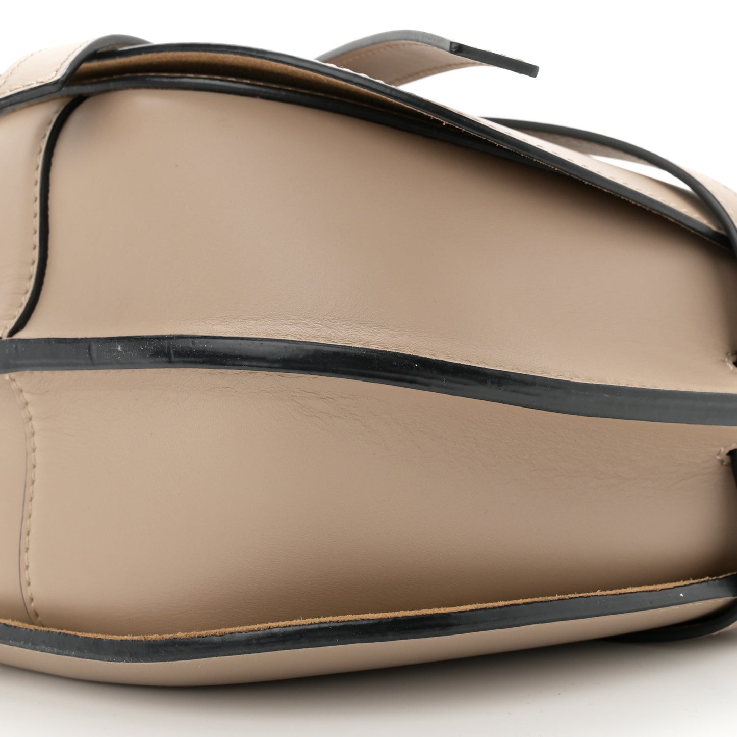 Soft Calfskin Jacquard Small Gate Crossbody Bag Sand