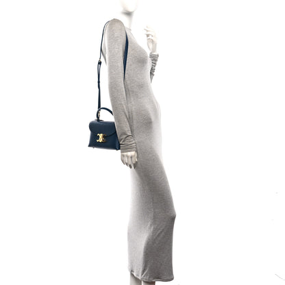 Celine Supple Grained Calfskin Teen Nino Teal Blue 2 of 9
