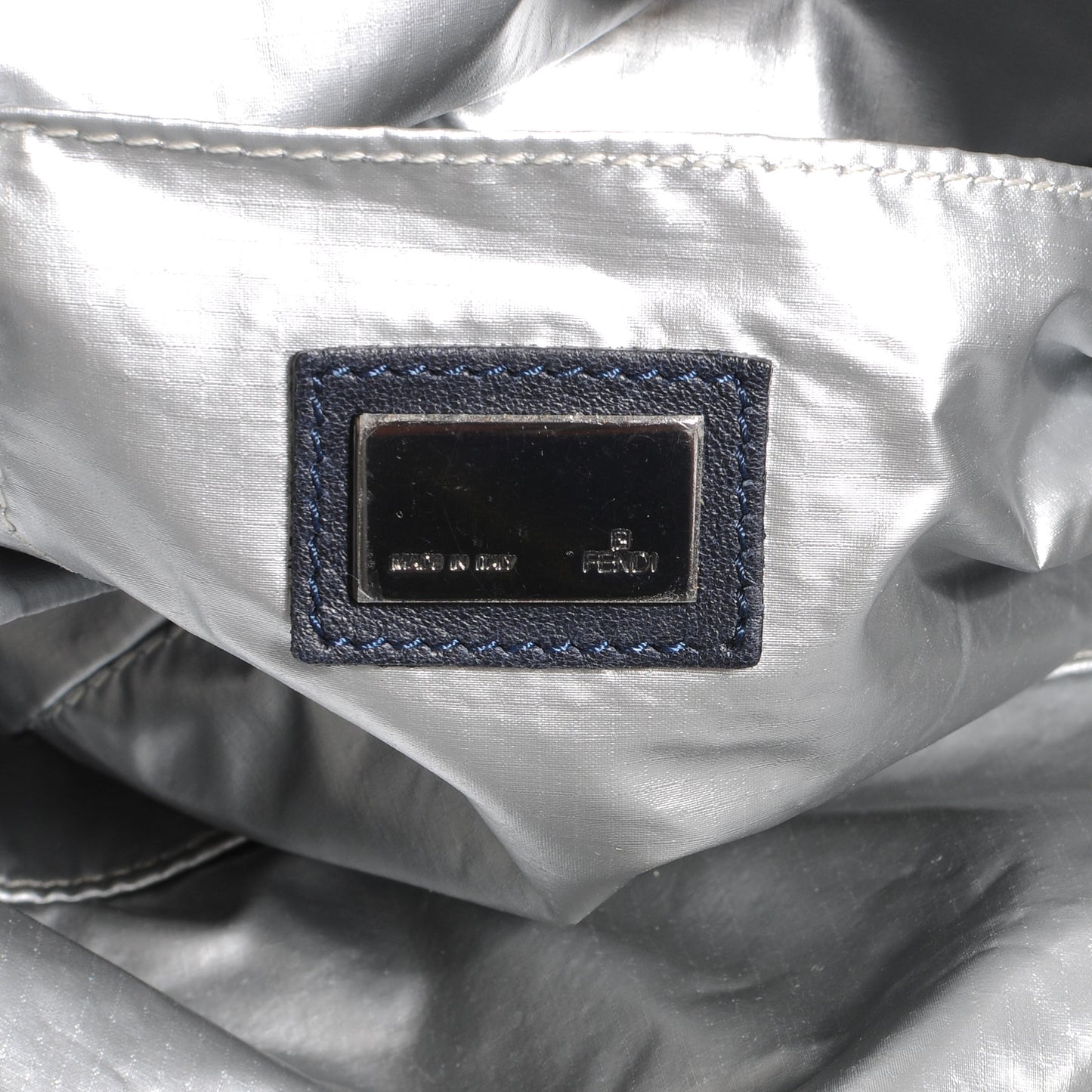 Patent Mesh Crossword Bag Navy