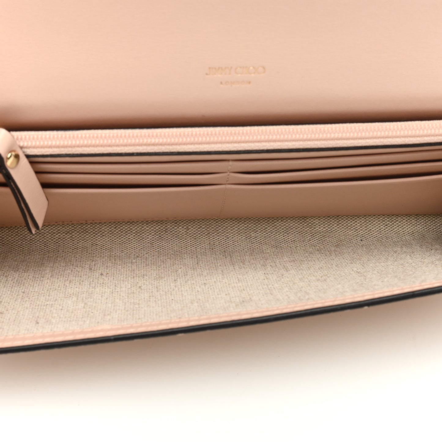 Embossed Snakeskin Milla Wallet on Chain Nude