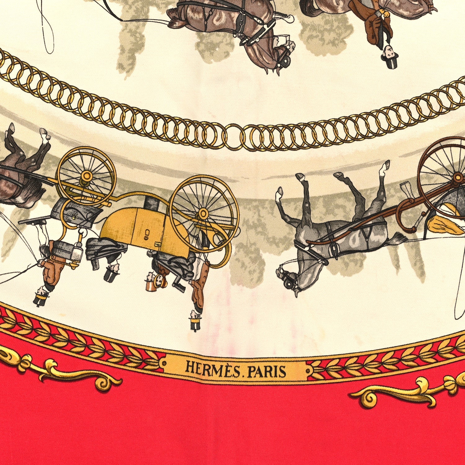 Hermes Silk La Promenade de Longchamps Scarf 90 2 of 4