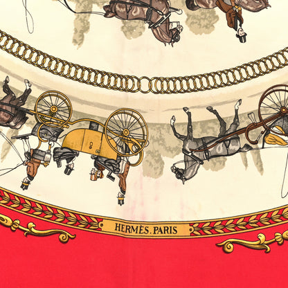 Hermes Silk La Promenade de Longchamps Scarf 90 2 of 4