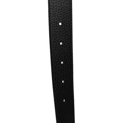 Louis Vuitton Taurillon Calfskin 30mm LV Initiales Reversible Belt 80 32 Black 4 of 5