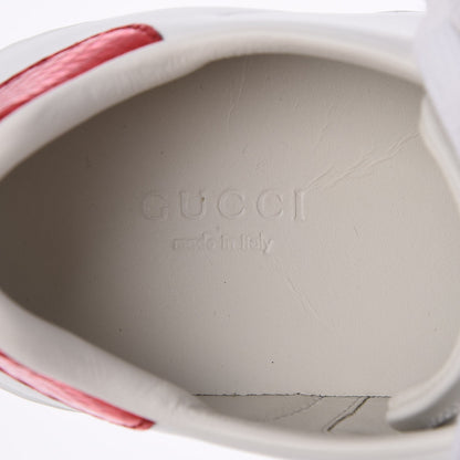 Gucci Calfskin Web Crystal Mouth Ace Sneakers 35.5 White 8 of 10