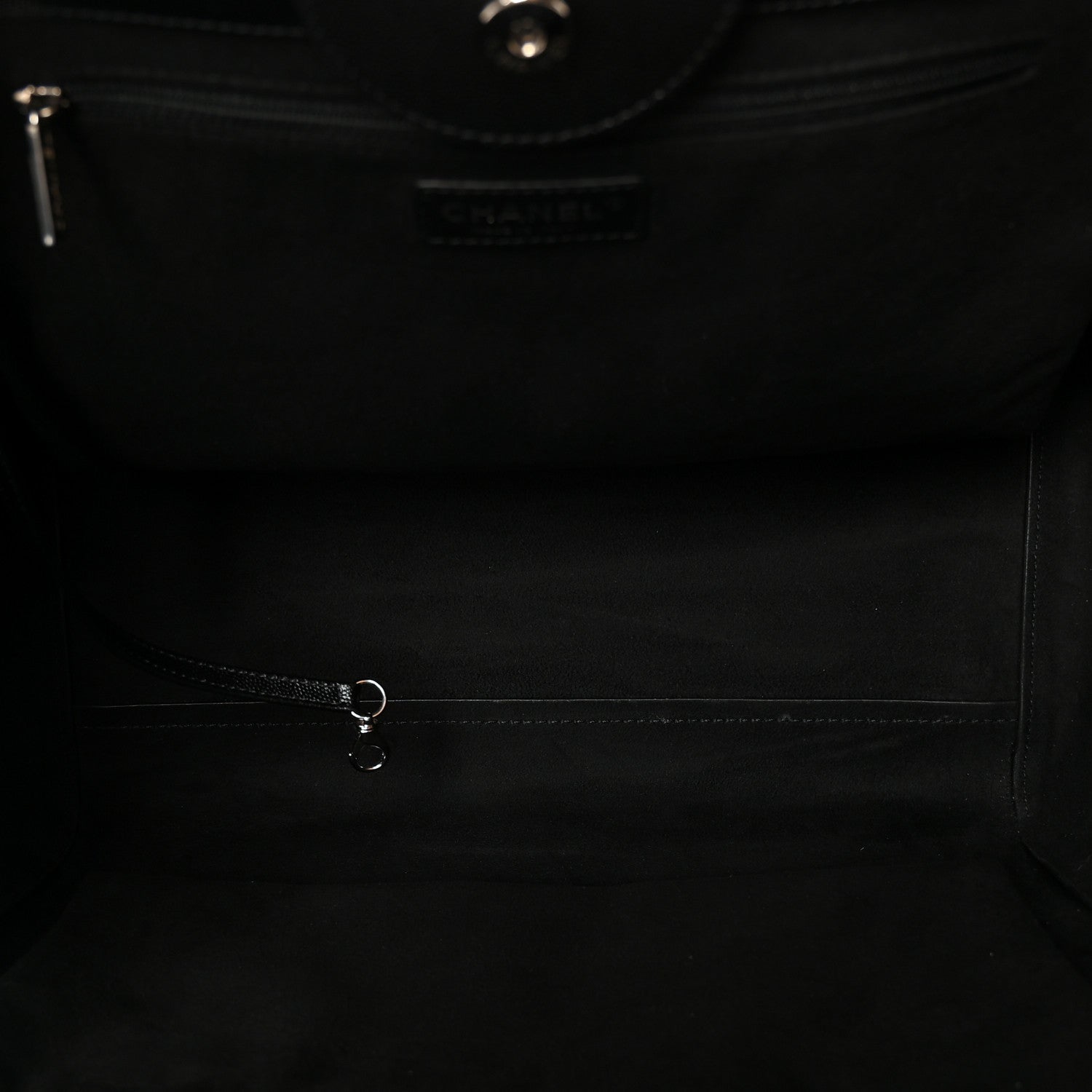 Chanel Caviar Medium Studded Deauville Tote Black 5 of 10