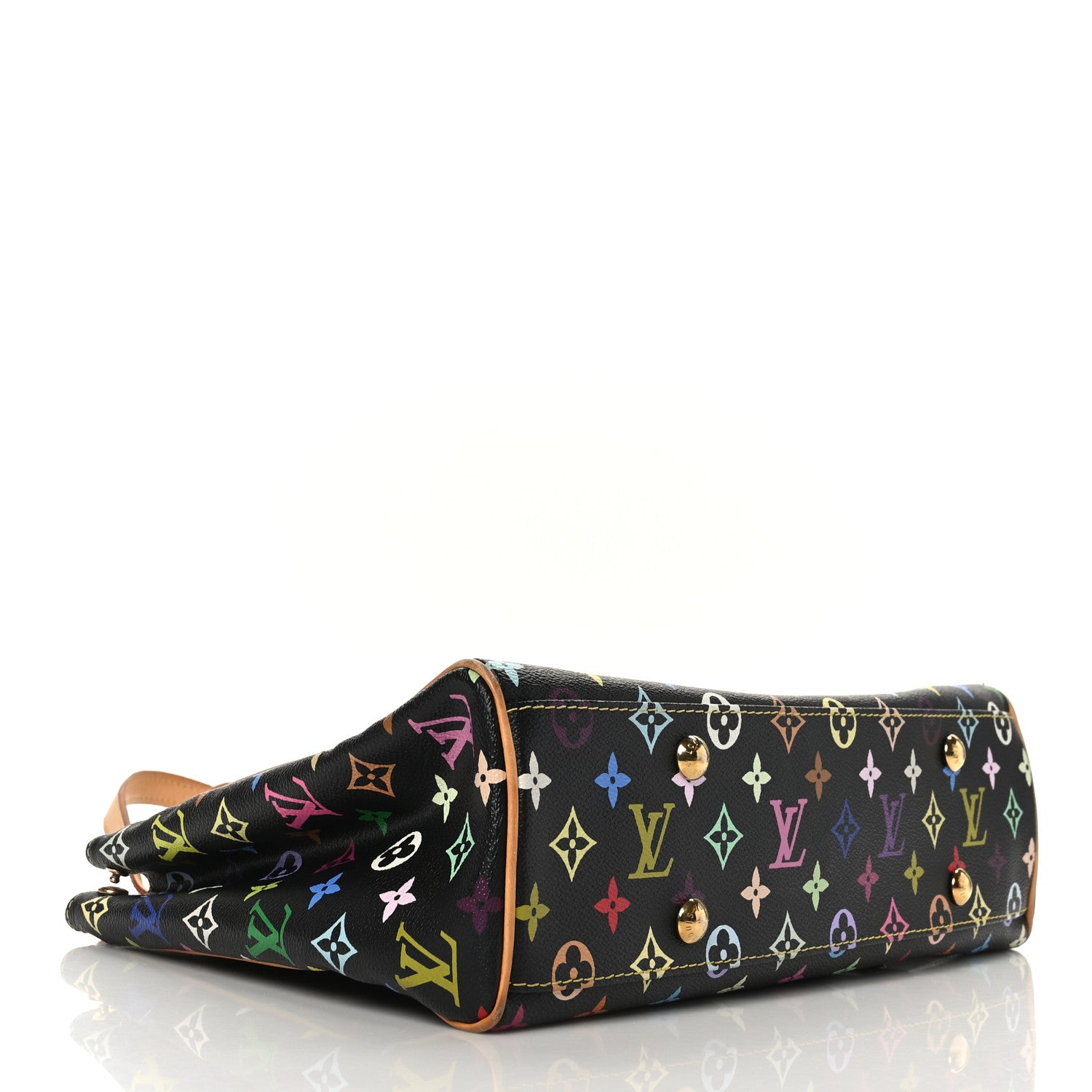 Louis Vuitton Monogram Multicolor Aurelia MM Black 3 of 7