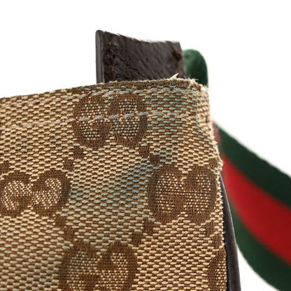 Gucci Monogram Web Small Flat Messenger Bag Brown 13 of 13