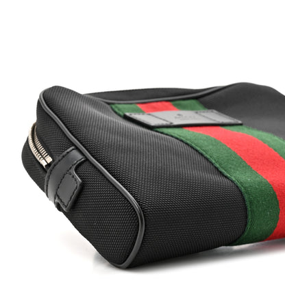 Gucci Canvas Web Slim Belt Bag Black 10 of 10