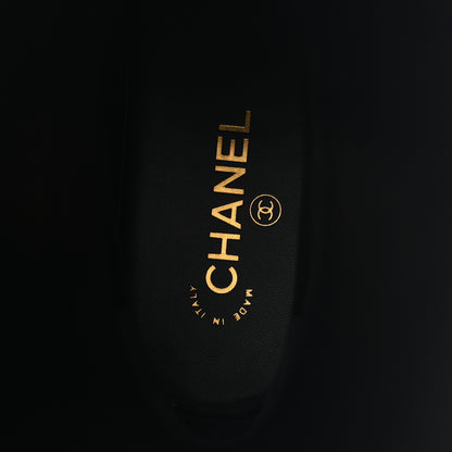 Chanel Calfskin CC Buckle High Boots 42 Black 7 of 8