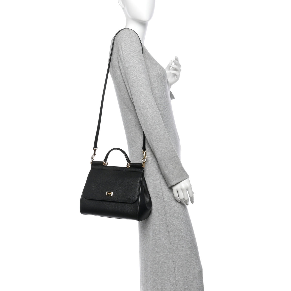 Dolce & Gabbana Dauphine Small Miss Sicily Satchel Black 2 of 10