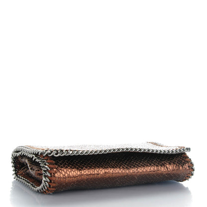 Stella McCartney Metallic Faux Snakeskin Falabella Crossbody Bag Bronze 4 of 8