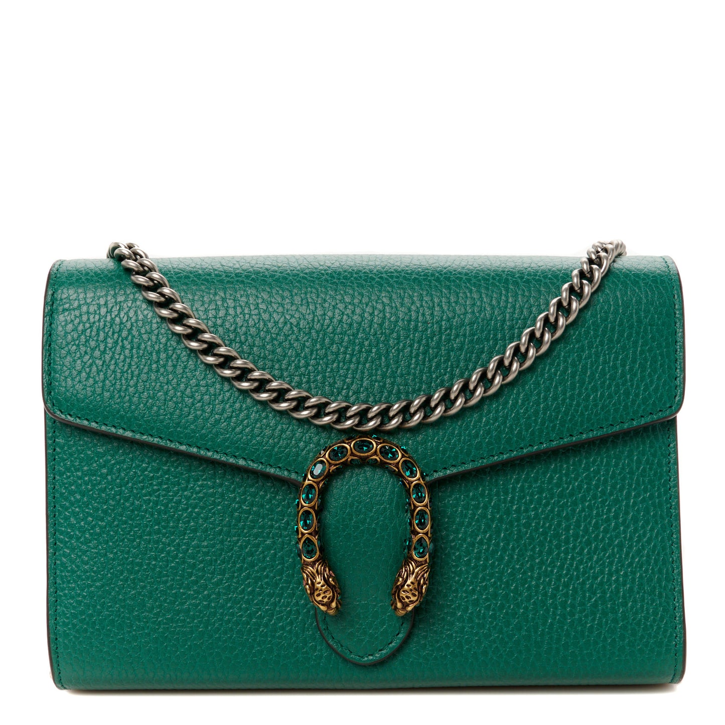 Calfskin Mini Dionysus Chain Wallet Emerald