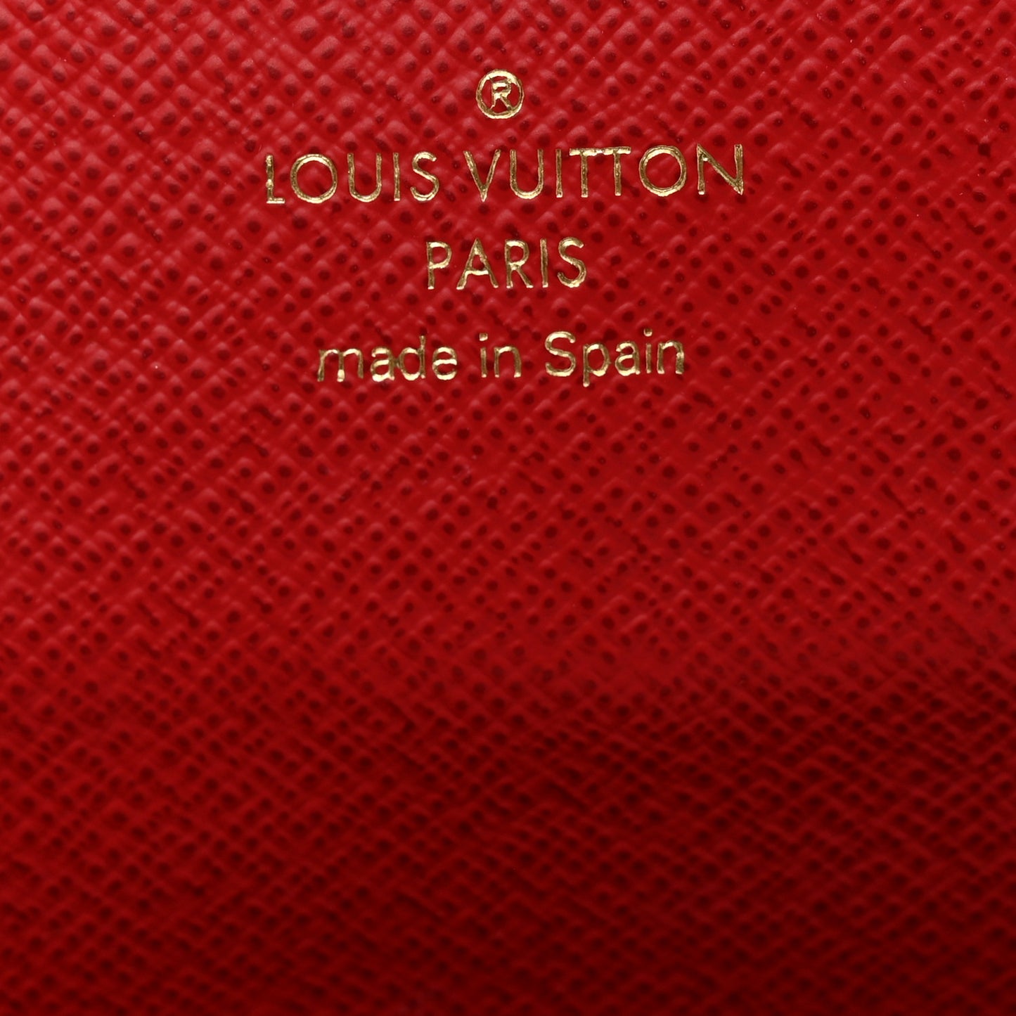 Damier Ebene Emilie Wallet Red
