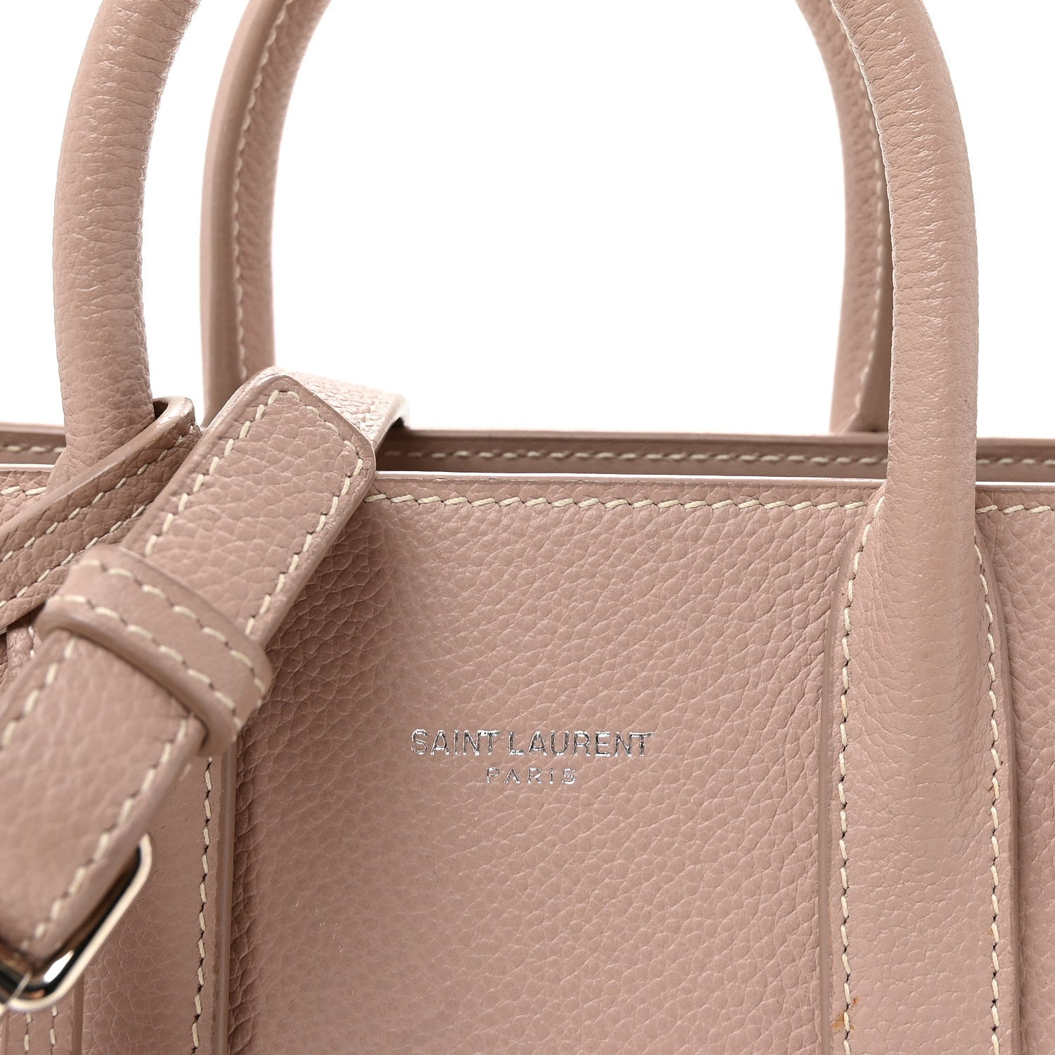 Saint Laurent Grained Calfskin Nano Sac De Jour Antique Rose 8 of 10