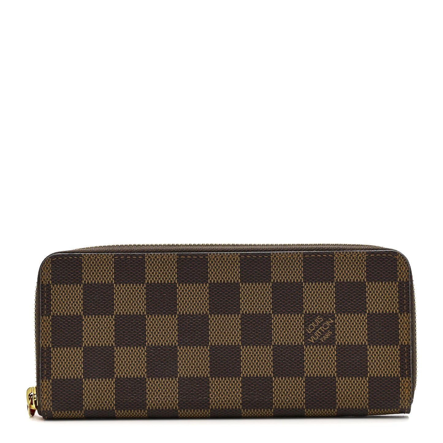 Damier Ebene Clemence Wallet Cherry
