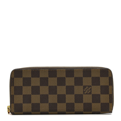 Louis Vuitton Damier Ebene Clemence Wallet Cherry 1 of 7