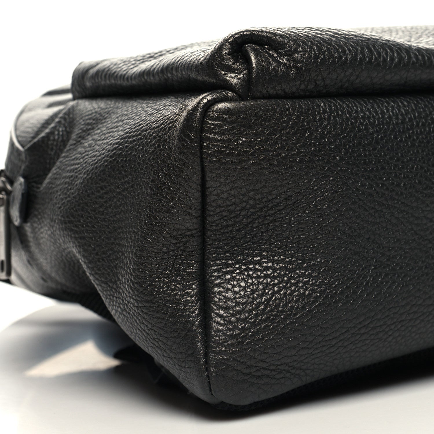 Fendi Cuoio Romano Lux Selleria Monster Eyes Embossed Rounded Backpack Asfalto 10 of 11