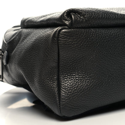 Fendi Cuoio Romano Lux Selleria Monster Eyes Embossed Rounded Backpack Asfalto 10 of 11