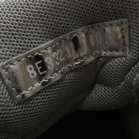 Metallic Calfskin Sneakers 40 Argento
