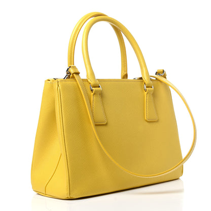 Prada Saffiano Small Galleria Double Zip Tote Soleil 5 of 20