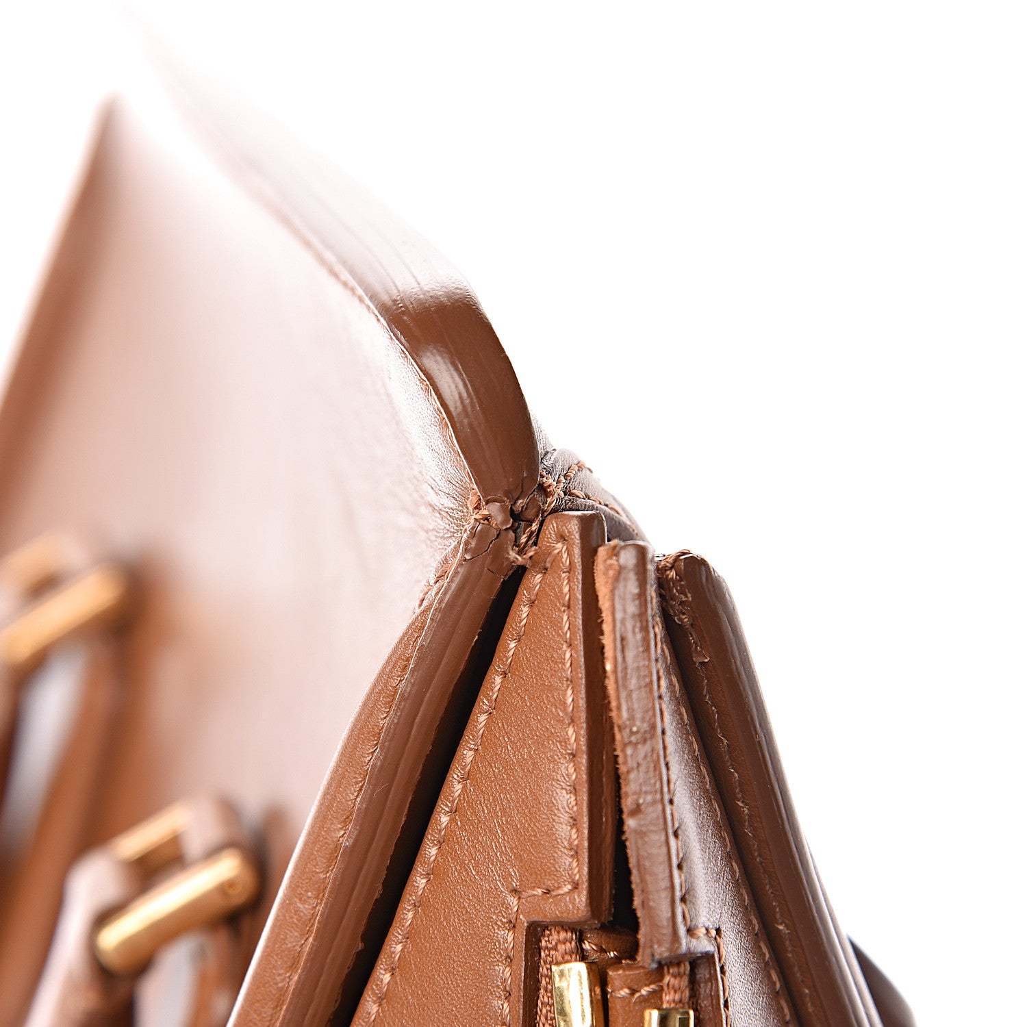 Alexander McQueen Calfskin Large Heroine Camel 9 of 14