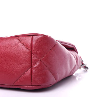 Chanel Goatskin Quilted Medium Chanel 19 Flap Red 9 of 11