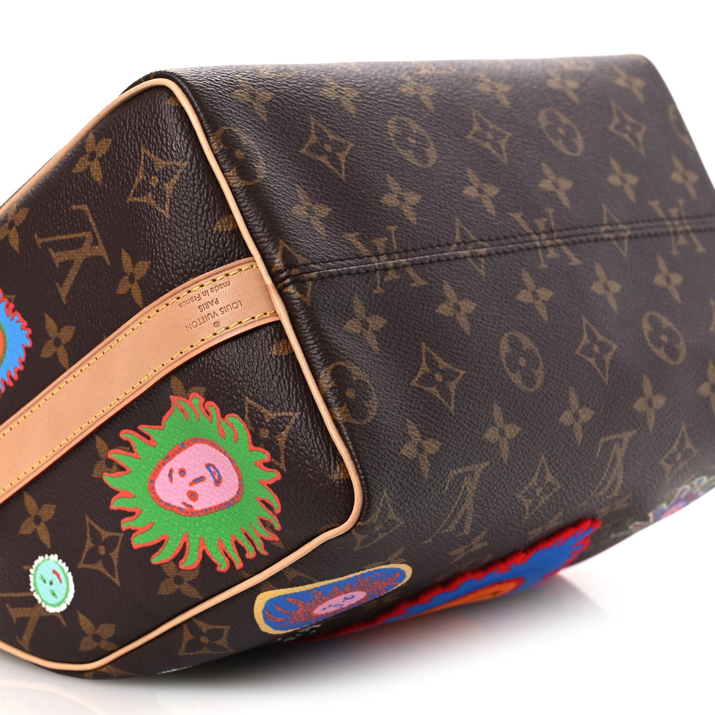 LV X YK Monogram Embroidered My Eternal Soul Speedy Bandouliere 25 Multicolor