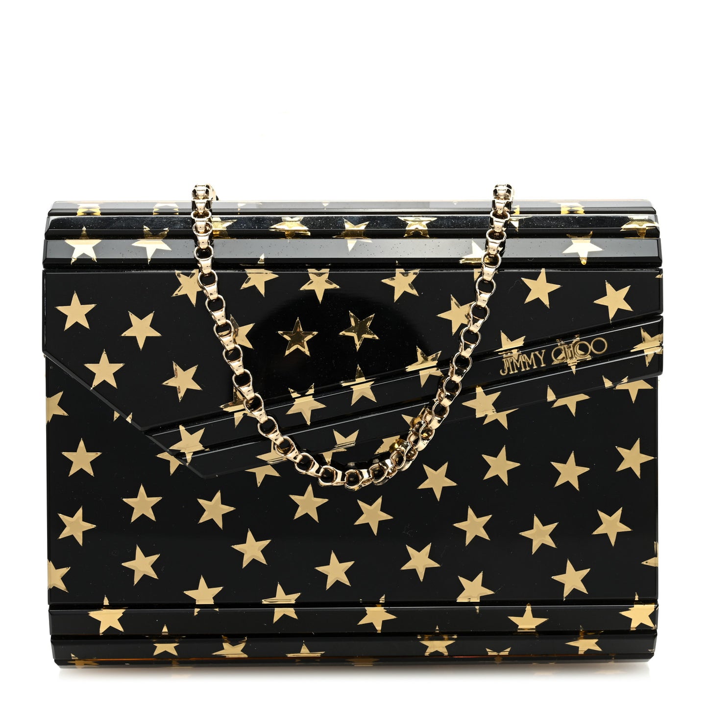 Acrylic Star Candy Clutch Black